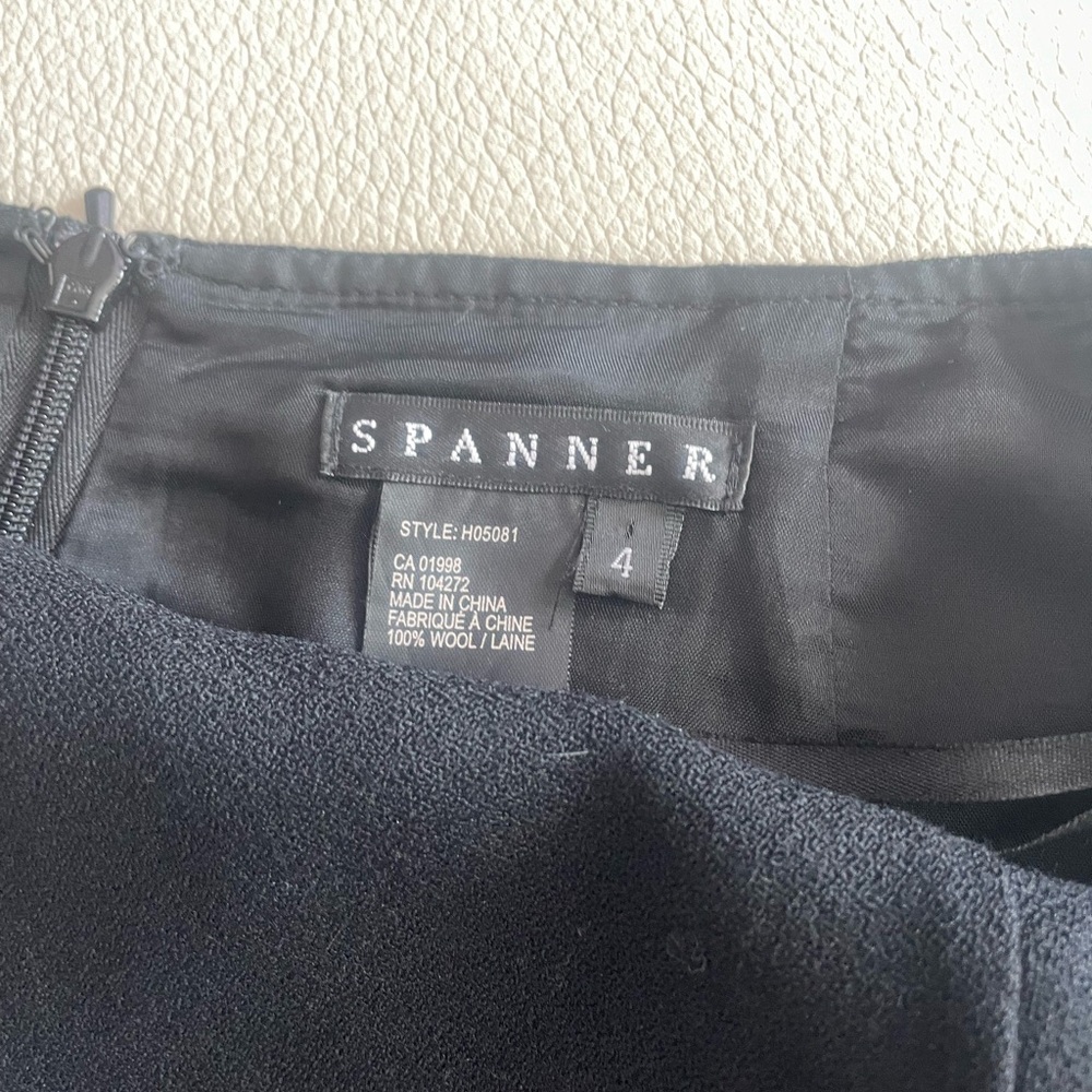 Spanner Black Cocktail Skirt